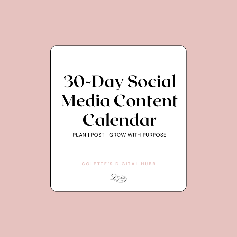 30- Day Social Media Content Calendar